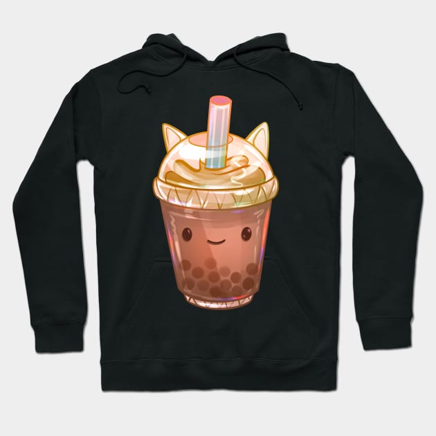 Kitty Milk Tea Hoodie by Claire Lin